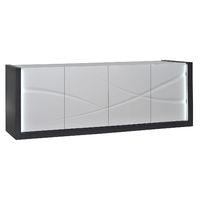 Elypse 4 Door Sideboard With Lateral LEDs Grey