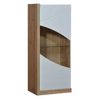 Elypse Display Cabinet With 1 Door And Lateral LEDs Oak