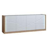 Elypse 4 Door Sideboard With Lateral LEDs Oak