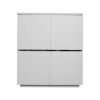Elisa Sideboard In High Gloss White With 4 Doors