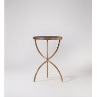 Ellipse side table in Champagne