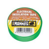 Electrical Insulation Tape Green 19mm 33m