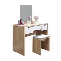 Elizabeth Dressing Table Set Oak and White