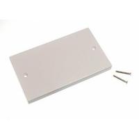 Electric Switch Socket Blanking Plate Double 2 Gang with Screws ( pack of 100 )