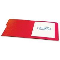 Elba Boston Part File Pressboard Elasticated 9-Part Foolscap Red Ref 100090174 [Pack 5]