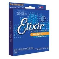 Elixir Electric Guitar Sets Ultra-Thin Nanoweb Coating - Medium (0.011 - 0.049)