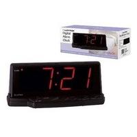 Electric Digital Alarm Clock Prelude Jumbo Red LED Display