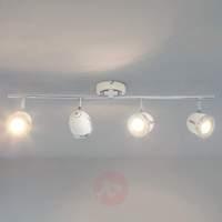 Elongated GU10 ceiling lamp Halena, 4-bulb