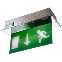 ELP 8w T5 mains only Chrome Flush Recessed left exit sign - FE/230/CH/ECAL