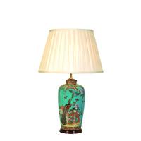 Elstead Turquoise Peacock Lamp