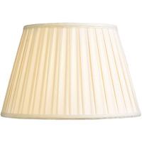 Elstead Lighting Luis 41cm Oyster Cotton Box Plate Lamp Shade