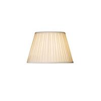 Elstead Lighting Luis 30cm Ivory Cotton Box Pleat Lamp Shade