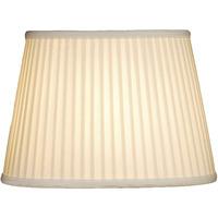 Elstead Lighting Luis 36cm Ivory Cotton Fine Pleat Oval Lamp Shade