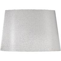 Elstead Lighting Luis 39cm Silver Tapered Oval Lamp Shade
