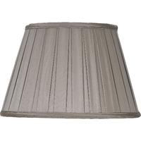 Elstead Lighting Luis 36cm Grey and Brown Round Box Pleat Lamp Shade