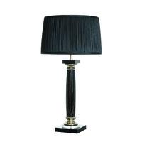 elstead simona nero black crystal column lamp