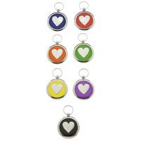 elegance heart pet id tags small