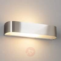 Elegant matt nickel LED wall light Nika