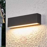 elvira graphite grey ip65 led outdoor wall lamp