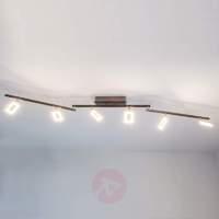 Elegant Lovisa LED ceiling light, 6-bulb.