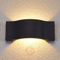 elegant led outdoor wall light jace graphite