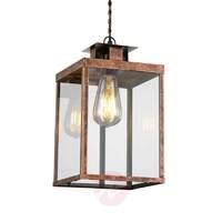 elsa pendant light with an antique copper finish