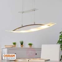 Elegant Mirka LED pendant lamp, height-adjustable