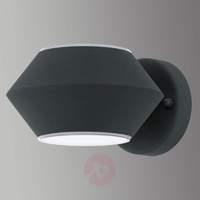 Elegant Nocella LED outdoor wall lamp, anthracite