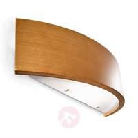 Elegant CURVE wall light in cherry, width 40 cm