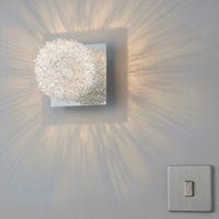 Electro Wire Ball Chrome Effect Single Wall Light