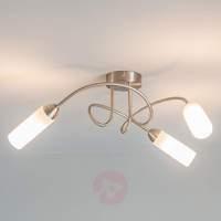 Elegant ceiling light Lenea with E14 LED lamps