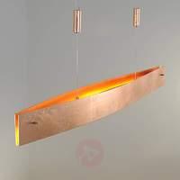 Elegant Malu LED pendant lamp, copper appearance