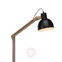 elias floor lamp with a combination of materials