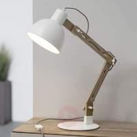 Elias - desk lamp made from wood and metal