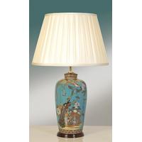 Elstead Peacock (82PT/LB40) Table Lamp in Turquoise