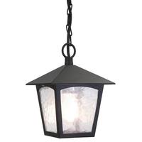 Elstead BL6B York exterior, black hanging porch lantern, IP20