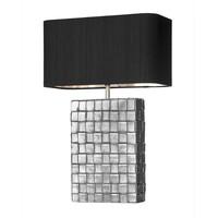 ELE4367 Element Table Lamp In Pewter And Chrome, Base Only