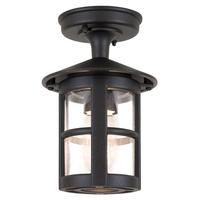 Elstead BL21A Hereford exterior black flush porch light, IP23