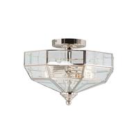 Elstead Old Park Semi-Flush Polished Nickel