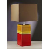 Elstead ALBA ROUGE (12AR/LB36) Table Lamp In Red/Orange