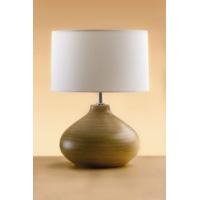 elstead bailey 35balb26 table lamp in brown wood finish