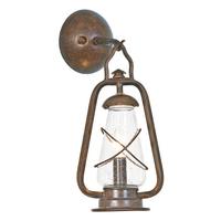elstead miners wall wrought iron outside wall light ip43