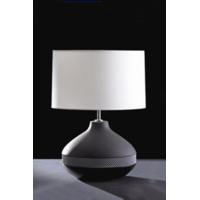 Elstead MAX ROUND (35MA/LB26) Table Lamp In Silver Black