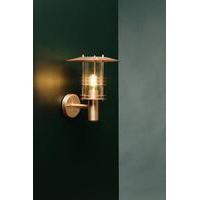 Elstead ST1 Stockholm Copper exterior copper wall lantern, IP54