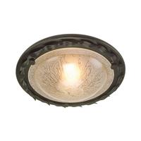 Elstead OV/F Olivia black gold flush ceiling light