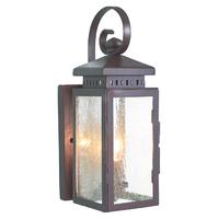 Elstead Hythe wrought iron exterior wall lamp, IP23