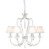 Elstead Pimlico PM6 PN+LS162 Nickel Chandelier