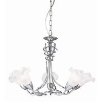 elstead minerva mv5 pc 5 light chandelier in chrome