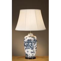 elstead blue trad willow 82btwplb37 table lamp