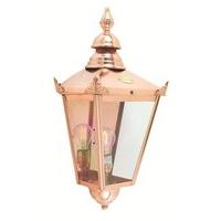 elstead cs7 chelsea wall lantern copper with clear lens